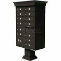 Florence Mfg Co Vital Cluster Box Unit w/Vogue Classic Accessories, 13 Unit & 1 Parcel Locker, Dark Bronze 1570-13VDB